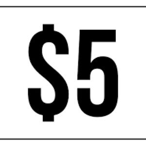 Unlisted $5 Item